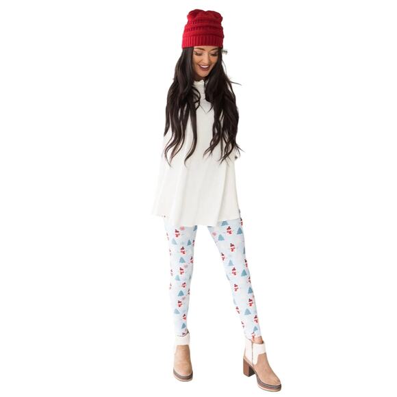 Winter/Christmas Snowmen Comfy Outfit- Medium Tunic and OS Leggings - Picture 2 of 9